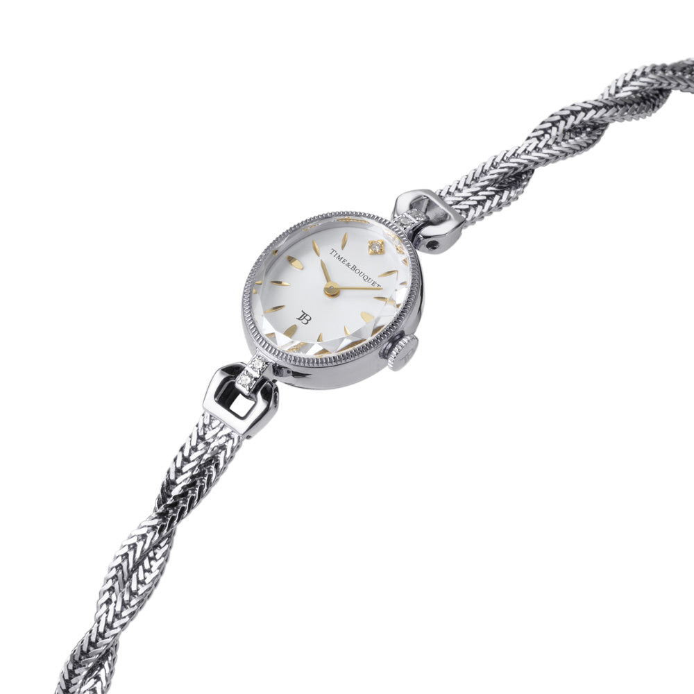 Time&Bouquet OTB-002-S Watch - Elegant Design Water Resistant Quartz Movement Stainless Steel Case Adjustable Strap (Image 2)