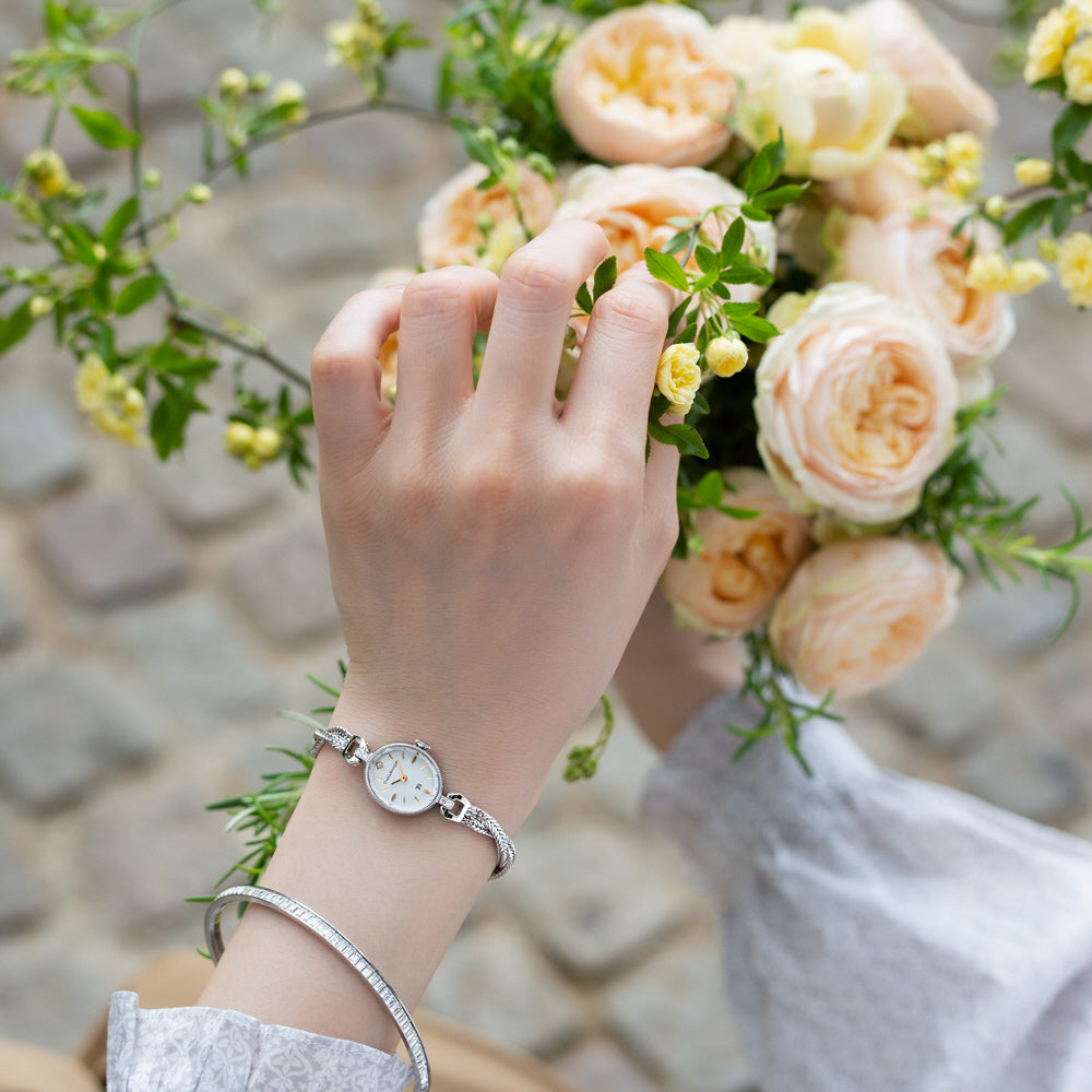 Time&Bouquet OTB-002-S Watch - Elegant Design Water Resistant Quartz Movement Stainless Steel Case Adjustable Strap (Image 5)
