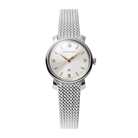 Time&Bouquet OTB-003-S Watch - Elegant Coquelicot Mesh Band Stylish Design Water Resistant Japanese Quartz Movement
