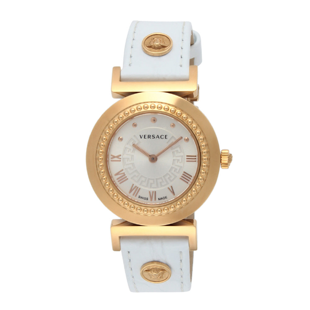 VERSACE P5Q80D001S001 Watch - Vanity Collection Elegant White Two-Year Warranty Luxury Design Stylish Timepiece