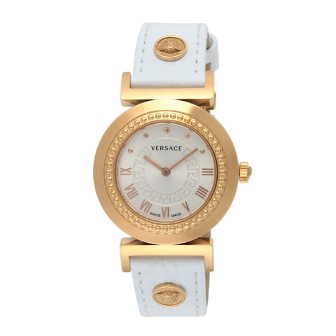 VERSACE P5Q80D001S001 Watch - Vanity Collection Elegant White Two-Year Warranty Luxury Design Stylish Timepiece
