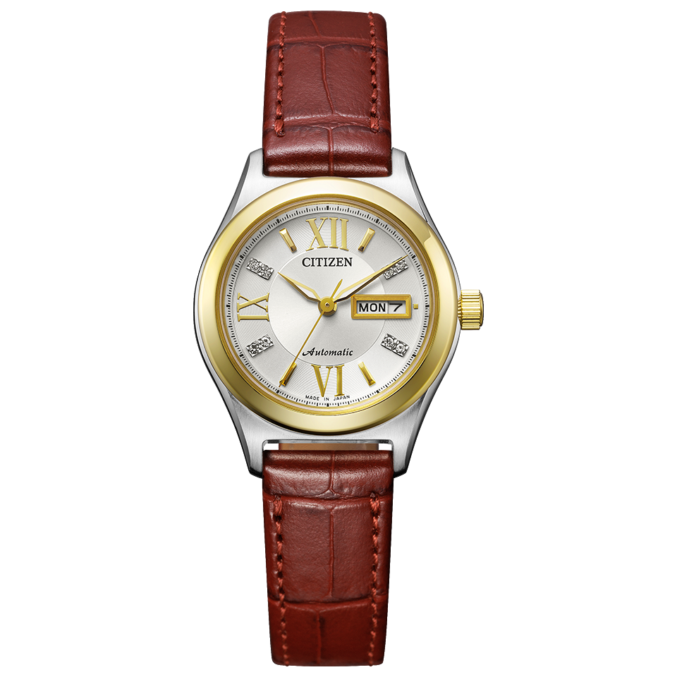 IPPO JAPAN WATCH PD7166-03A WATCH - Citizen Collection analog Mechanical leather strap ladies watch 2026.1.15 release