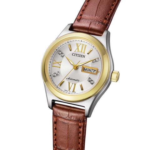 IPPO JAPAN WATCH PD7166-03A WATCH - Citizen Collection analog Mechanical leather strap ladies watch 2026.1.15 release (Image 