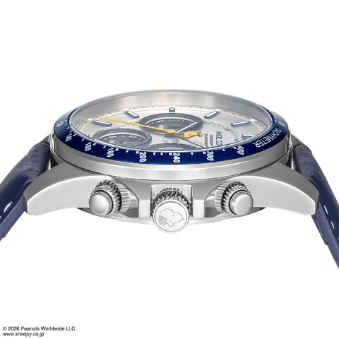 Angel Clover PN40SSV-BK Stylish Silver Watch with PEANUTS Collaboration Design Water Resistant 1-Year Warranty