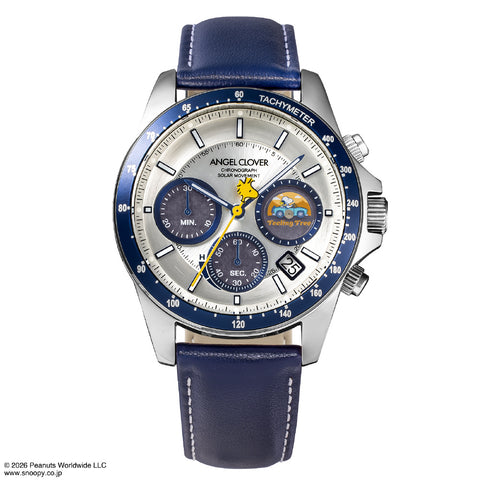 Angel Clover PN40SSV-BK Stylish Silver Watch with PEANUTS Collaboration Design Water Resistant 1-Year Warranty