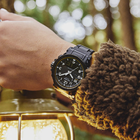 Casio Men's PRO TREK Eco-friendly Solar Radio Wave Model PRW-51FC-1JF