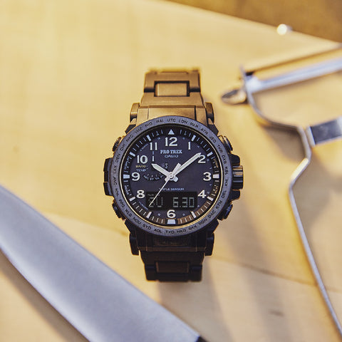 Casio Men's PRO TREK Eco-friendly Solar Radio Wave Model PRW-51FC-1JF