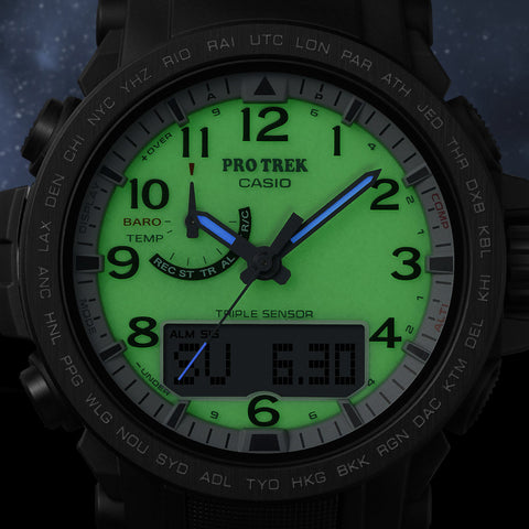 CASIO PRW-51LD-1JF Solar Powered Radio Controlled Lightweight Durable Design with Luminous Dial and Water Resistance