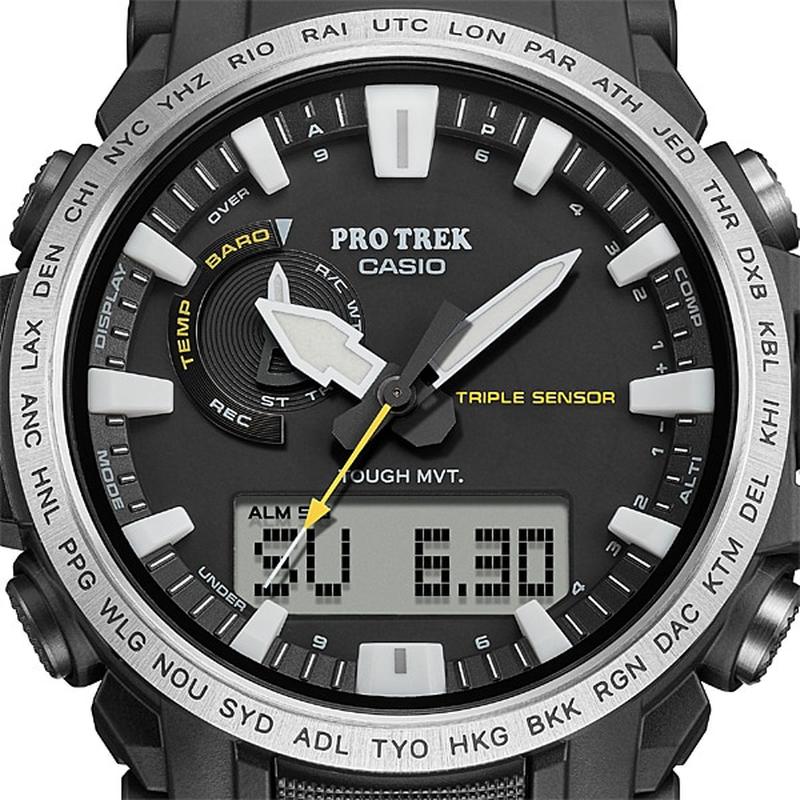 Casio PRO TREK PRW-61FC-1JF Orologio Da Polso – Carica Solare E Onda Radio, Materiali Eco-compatibili, Serie Climber Line, Importato Dal Giappone, Nero