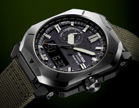 Casio Men's PRO TREK Climber Line PRW-6900 Series Crossband Watch PRW-6900YB-3JF