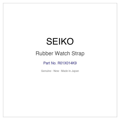 SEIKO R01X014K9 Rubber Watch Strap for S23635J1 SBBN051 SBBN051J and More Models