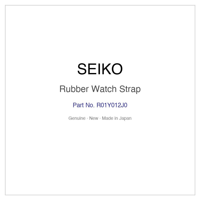 SEIKO R01Y012J0 Rubber Watch Strap for SUN043P1 SUN043P9 and More Models