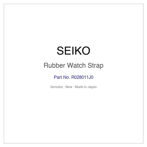 SEIKO R028011J0 Rubber Watch Strap for SBDC063 SBDC071 SPB079J1 SPB087J1 SPB087JC and More Models
