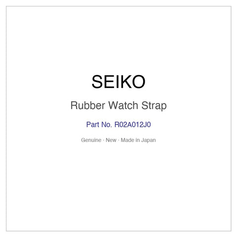 SEIKO R02A012J0 Rubber Watch Strap for SRPC41J1 SRPC41K1 and More Models