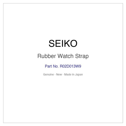 SEIKO R02D013W9 Rubber Watch Strap for SBEM005 and More Models