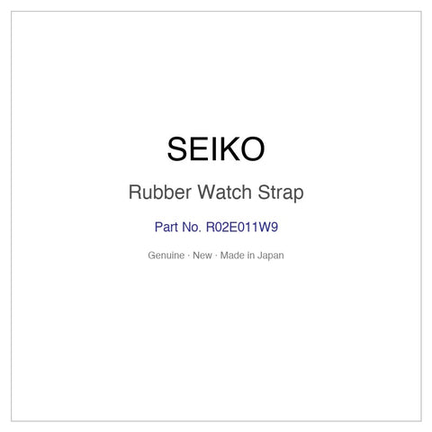 SEIKO R02E011W9 Rubber Watch Strap for SBEK001 and More Models