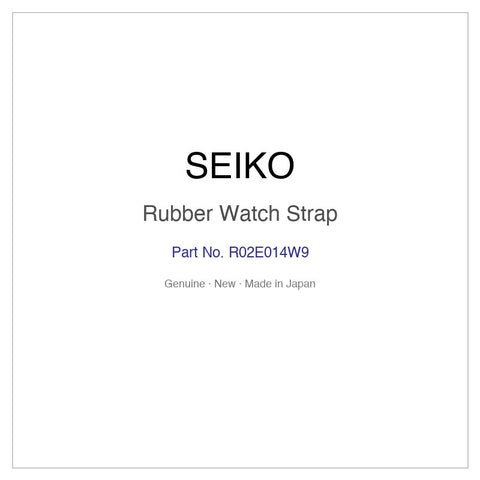 SEIKO R02E014W9 Rubber Watch Strap for SBEK007 and More Models