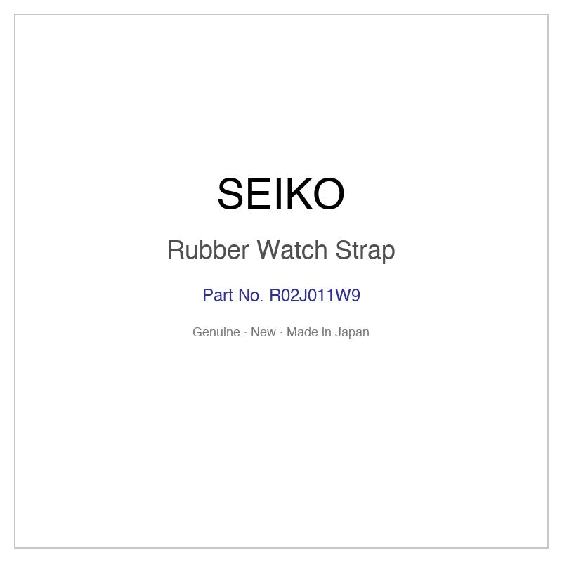SEIKO R02J011W9 Rubber Watch Strap for SBEB023 and More Models
