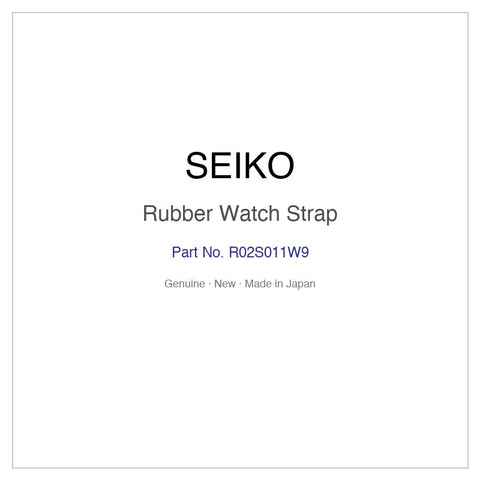 SEIKO R02S011W9 Rubber Watch Strap for SBEB001 SBEB001J and More Models