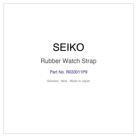 SEIKO R033011P9 Rubber Watch Strap for SBDL042 and More Models