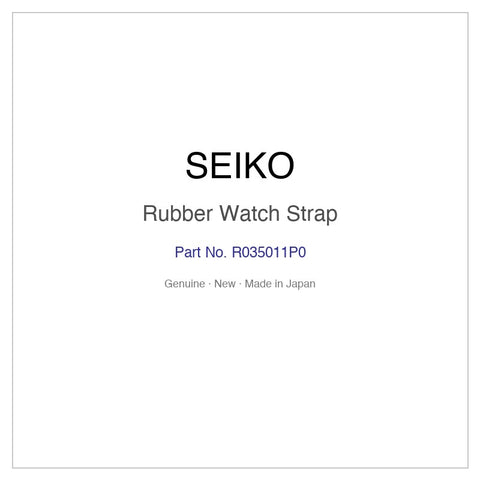 SEIKO R035011P0 Rubber Watch Strap for SSC618J1 SSC618P1 SSC618PC SSC786P1 and More Models