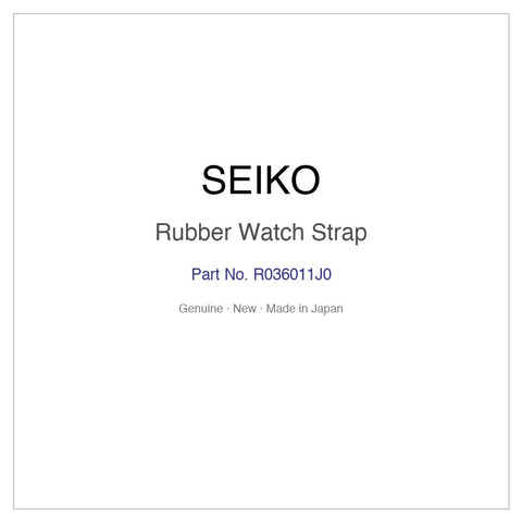 SEIKO R036011J0 Rubber Watch Strap for SBEE001 SBEE001J and More Models