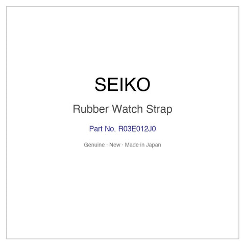 SEIKO R03E012J0 Rubber Watch Strap for SBDC107 SPB149J1 and More Models