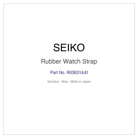 SEIKO R03E014J0 Rubber Watch Strap for SBDC133 SBDC133J SPB207J1 and More Models