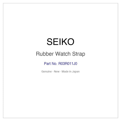 SEIKO R03R011J0 Rubber Watch Strap for SBSA105 SBSA105J SRPF95K1 and More Models