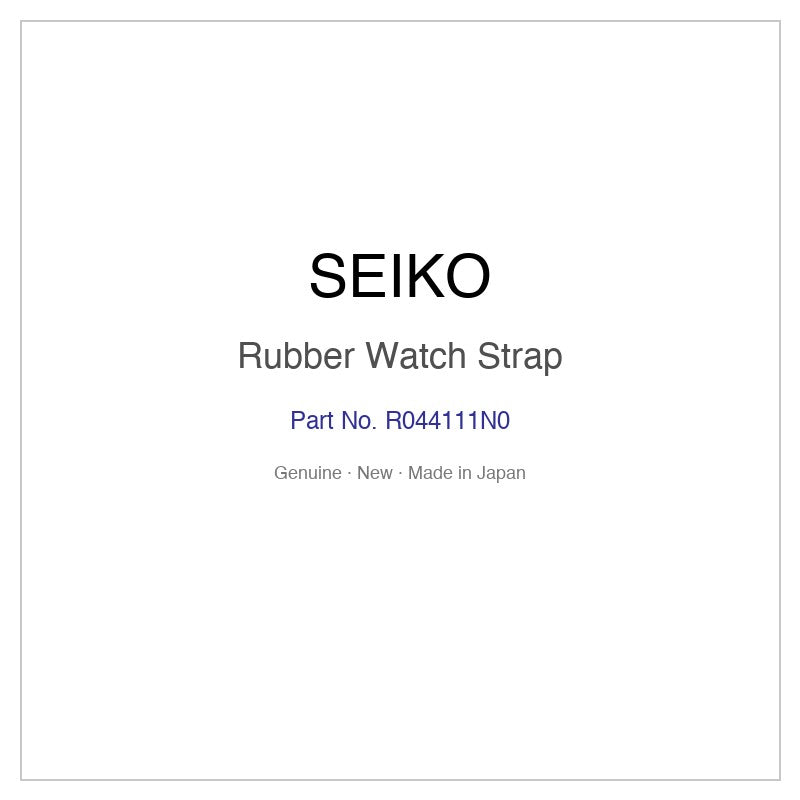 SEIKO R044111N0 Rubber Watch Strap for SNAF87PC and More Models