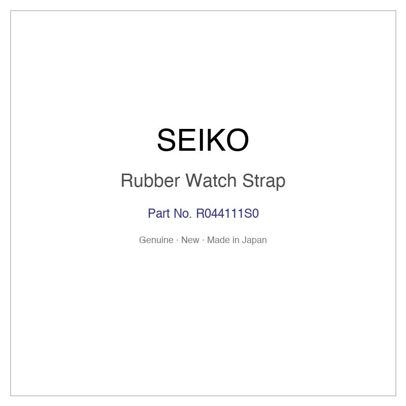 SEIKO R044111S0 Rubber Watch Strap for SNAF85P1 and More Models