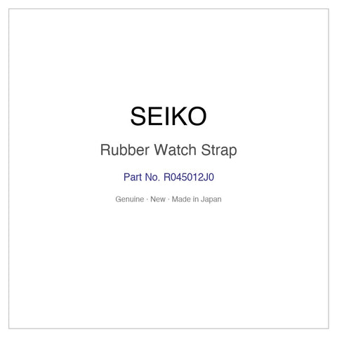 SEIKO R045012J0 Rubber Watch Strap for SRPE81K1 and More Models