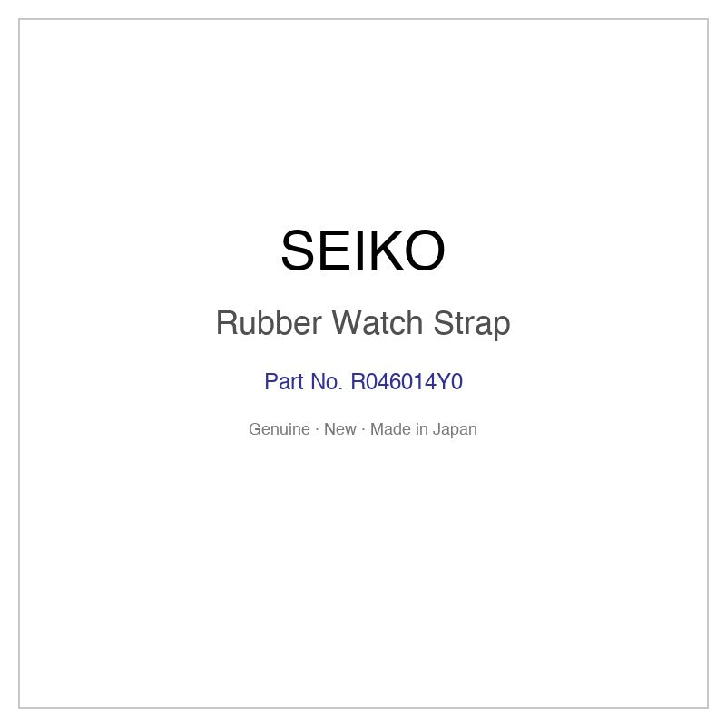 SEIKO R046014Y0 Rubber Watch Strap for SRPE80J8 SRPE80K1 SRPE80KC SBSA072 and More Models