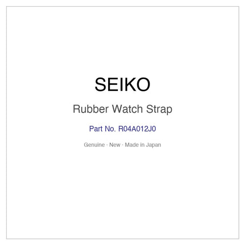 SEIKO R04A012J0 Rubber Watch Strap for SBXC135 SSH135J1 and More Models