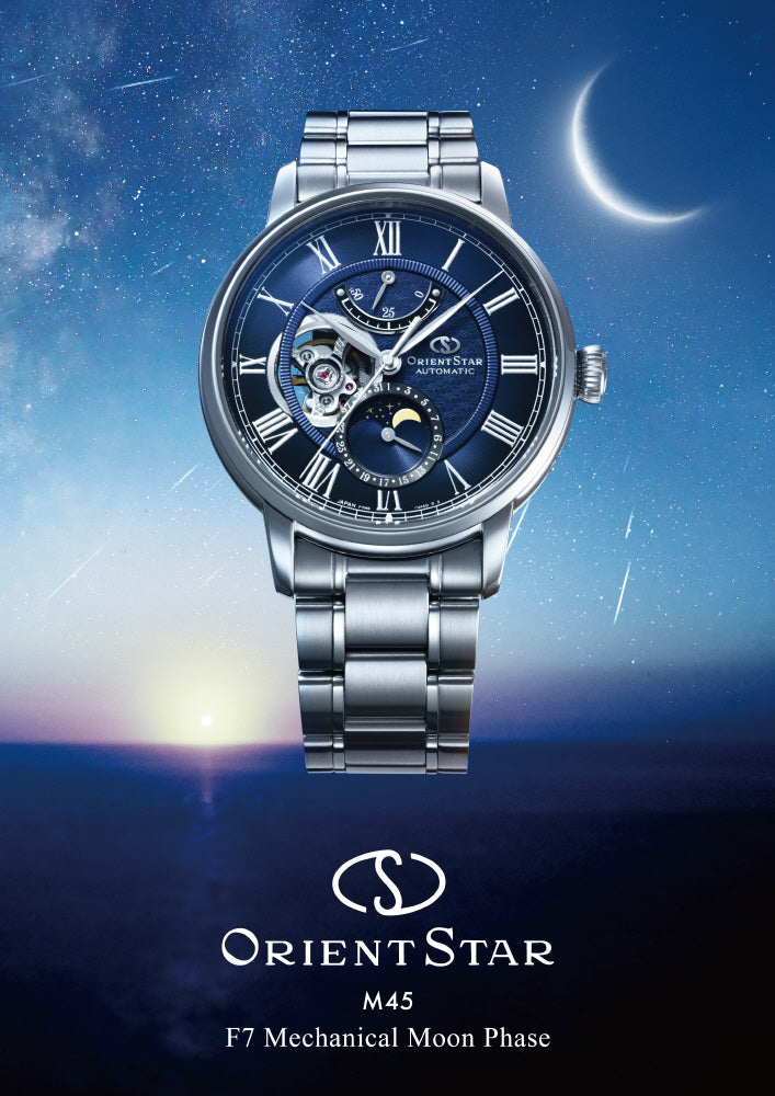 ORIENT RK-BT0002L Watch - Mechanical Moon Phase Automatic Watch - Elegant Design - Stainless Steel Case - Water Resistant (Im