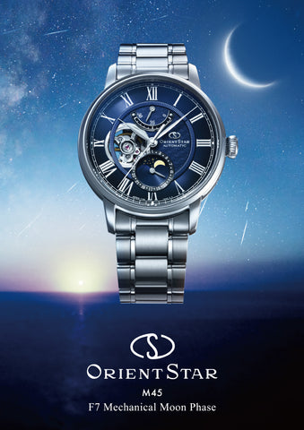 ORIENT RK-BT0002L Watch - Mechanical Moon Phase Automatic Watch - Elegant Design - Stainless Steel Case - Water Resistant (Im
