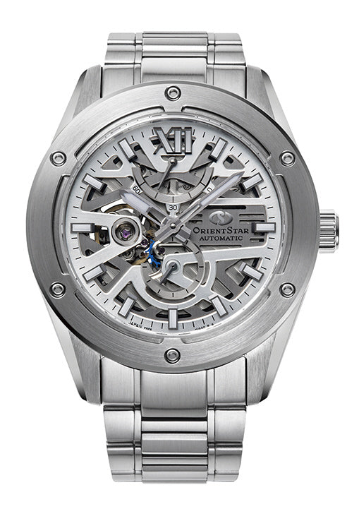 ORIENT RK-BZ0001S Watch - Men's ORIENT STAR Contemporary M34 AVANT-GARDE F8 SKELETON Automatic Stainless Steel Watch