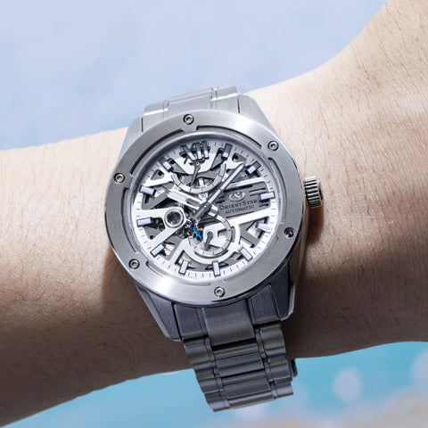 ORIENT RK-BZ0001S Watch - Men's ORIENT STAR Contemporary M34 AVANT-GARDE F8 SKELETON Automatic Stainless Steel Watch (Image 8