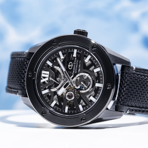 ORIENT Men's ORIENT STAR Contemporary M34 AVANT-GARDE F8 Skeleton Mechanical Automatic Winding Nylon Strap Men's Watch RK-BZ0002B