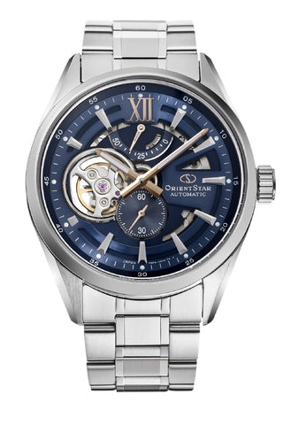 ORIENT RKAV0135L Watch - Contemporary Skeleton Automatic Watch - Elegant Design - Japanese Craftsmanship - Water Resistant