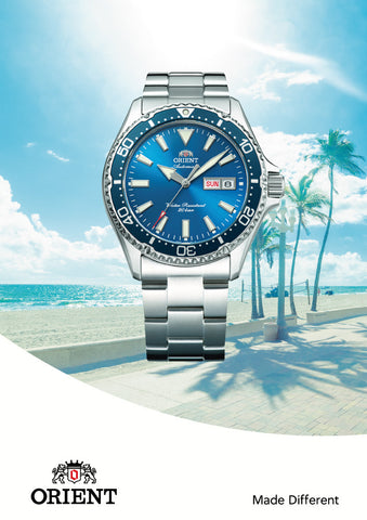 ORIENT RN-AA0824L Sports Collection Automatic Diver Watch Stainless Steel Case Blue Dial Water Resistant 200m [Pre-Order: Releases Sep 25, 2026]