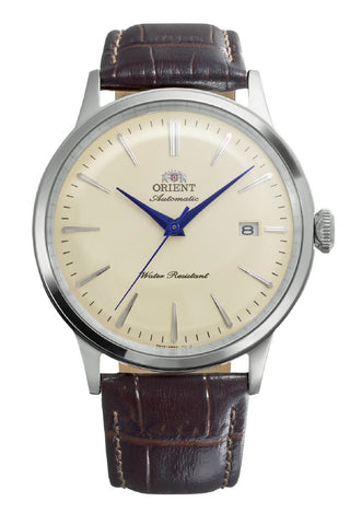 ORIENT RN-AC0033Y Watch - Classic Automatic Movement Elegant Design Leather Strap Water Resistant 21 Jewels