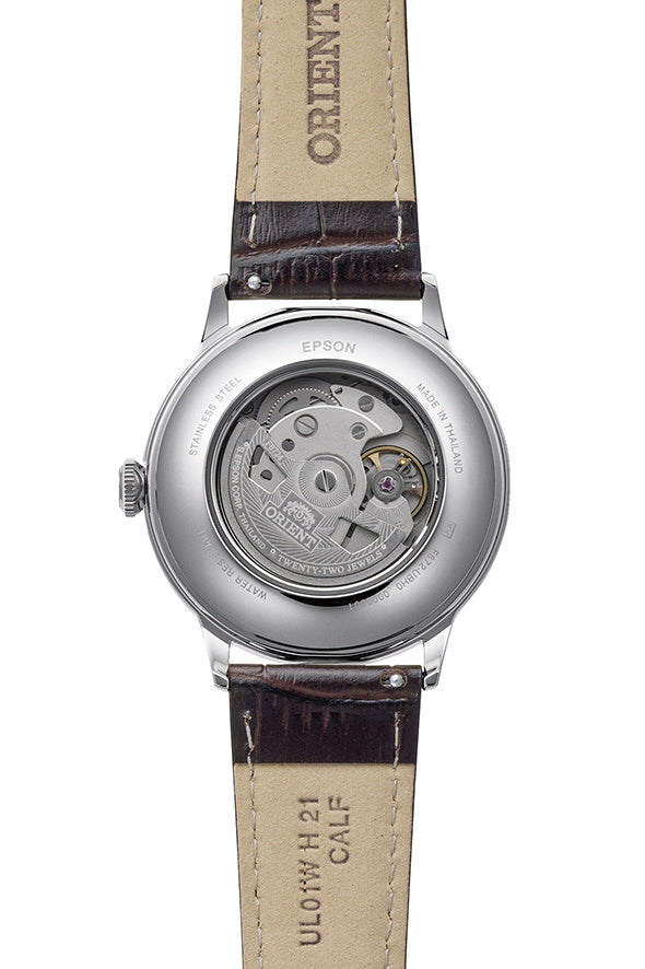ORIENT RN-AC0033Y Watch - Classic Automatic Movement Elegant Design Leather Strap Water Resistant 21 Jewels (Image 3)