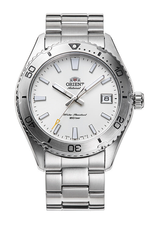 ORIENT RN-AC0Q03S Watch - Men's Sports Mako 40 Diver Design Automatic Winding Metal Band Watch