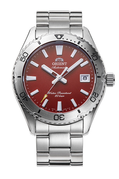 ORIENT RN-AC0Q09R Watch - Men's Sports Mako 40 Diver Design Automatic Mechanical Metal Band Watch