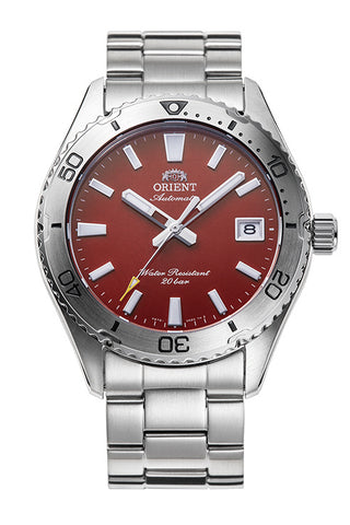 ORIENT RN-AC0Q09R Watch - Men's Sports Mako 40 Diver Design Automatic Mechanical Metal Band Watch