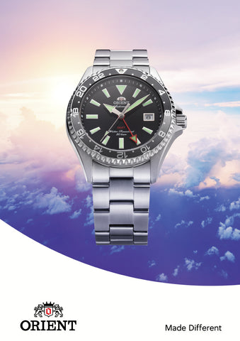 ORIENT RN-BC0001B Sports Collection Automatic Watch Water Resistant Stainless Steel Case GMT Function [Pre-Order: Releases Sep 25, 2026]