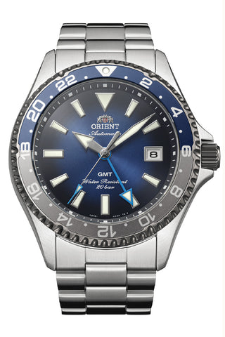 ORIENT RN-BC0005L Sports Collection Limited Edition 4000 Pieces Blue Gray Bezel Automatic GMT Watch [Pre-Order: Releases Sep 25, 2026]