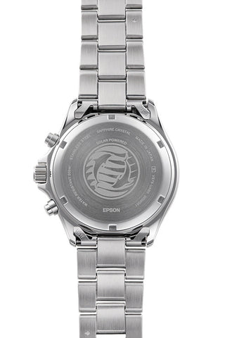 ORIENT RN-TX0206L Watch - Sports Orient Mako Diver Design Chronograph Solar-Powered Metal Band Men's Watch (Image 4)