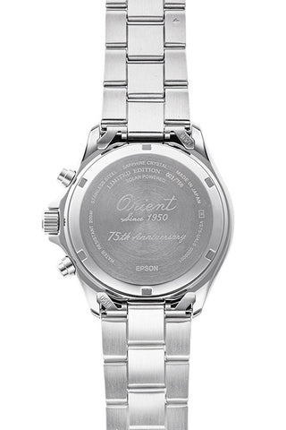 ORIENT RN-TX0210L Sports Collection Solar-Powered Chronograph Limited Edition 75th Anniversary 750 Pieces